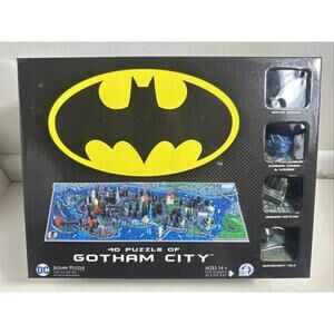 Batman 4D Cityscape Puzzle Gotham City DC Comics 1550+ Pieces 150+ Buildings NIB